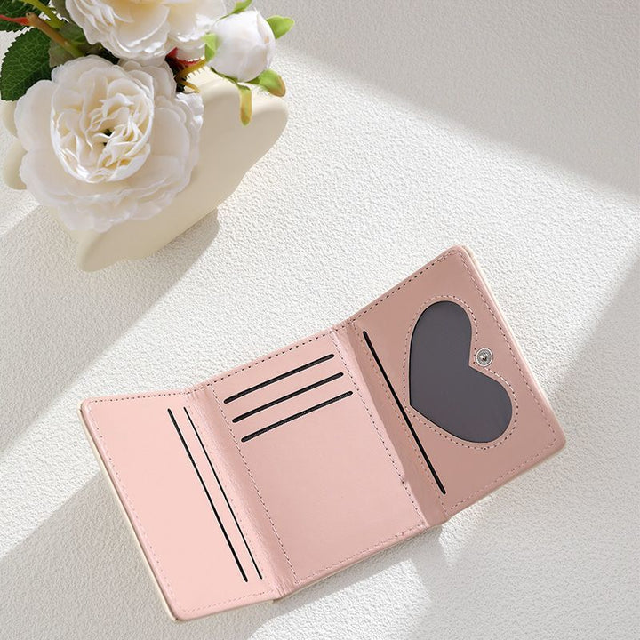 Croissant-Themen Leder Mini Wallet Karnz