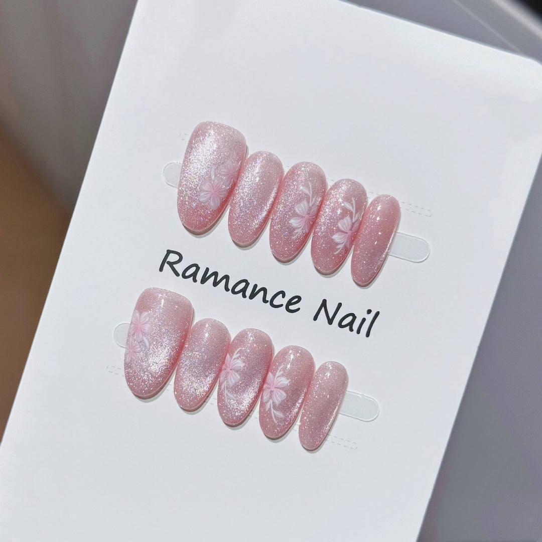 Floral Design Press-On Nail Set Karnz