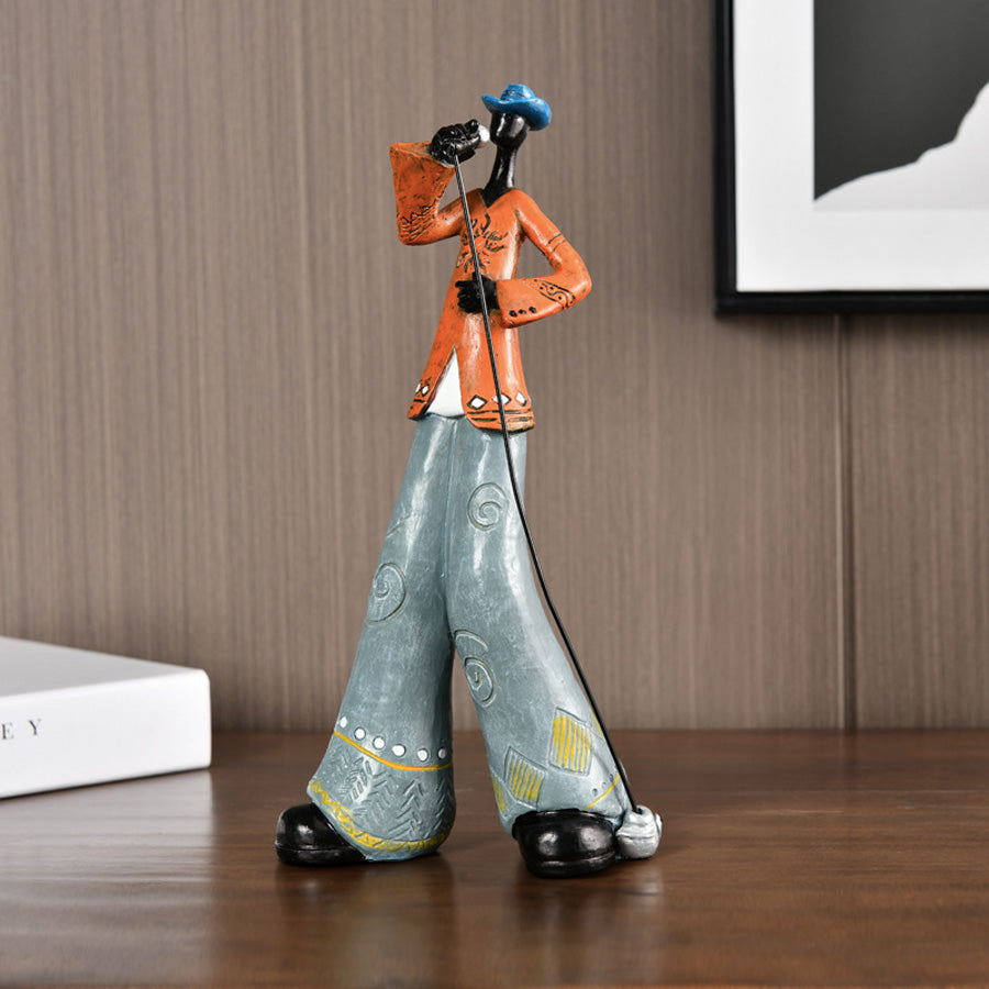 Harz Jazz Band Figurine - Vintage Musik Dekor Statue | Karnz