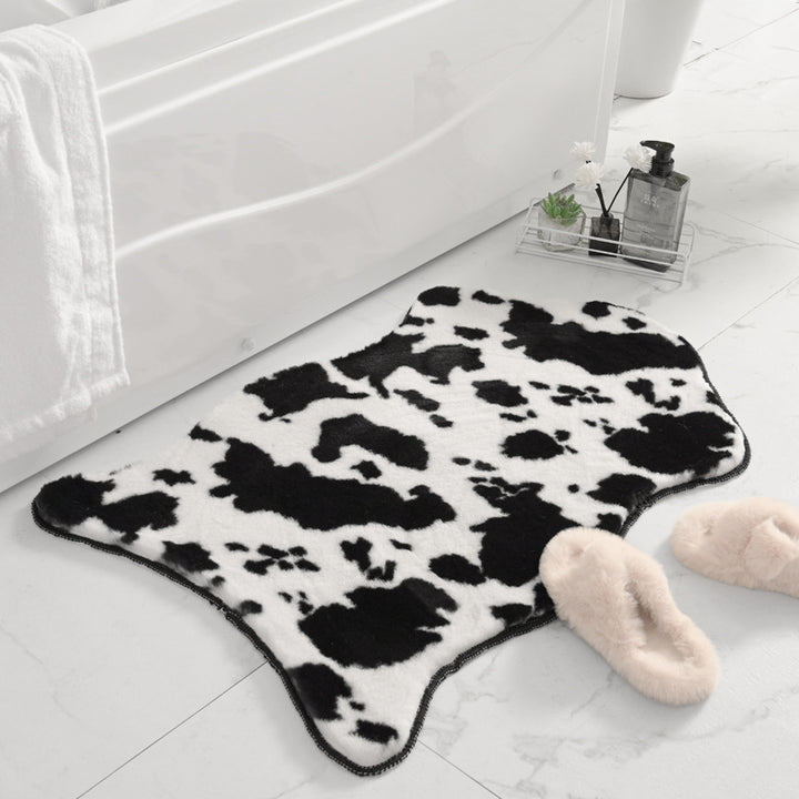 Plüsch Tierdruck Badezimmerteppich