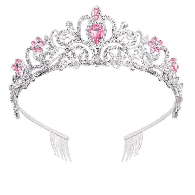 Damen Funkelnde Kristall-Tiara mit filigranem Design Karnz