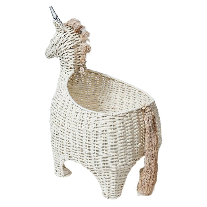 Verspielter Dekorationskorb im Einhorn-Design Karnz