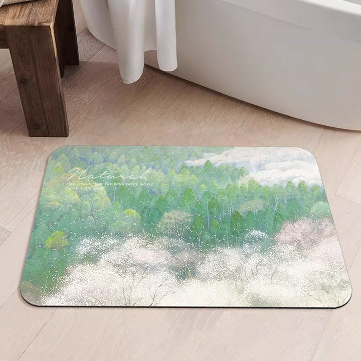 Künstlerische Illustrations-Schreibtischunterlage