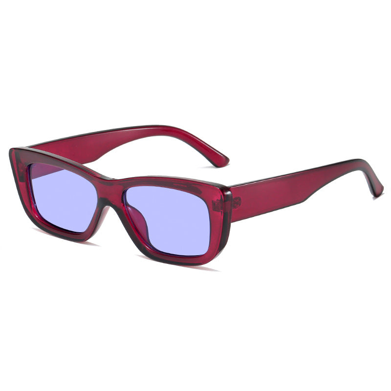 Damen modische Sonnenbrille mit rechteckigem Gestell Karnz