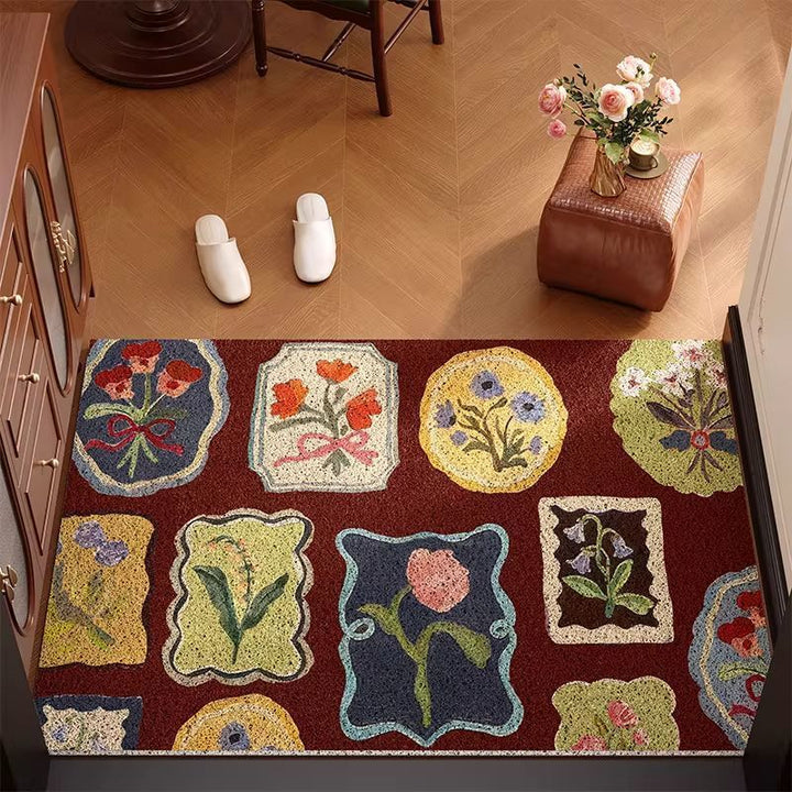 Vintage Floral Pattern Willkommenmatte