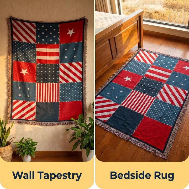 Vintage Patchwork Decke