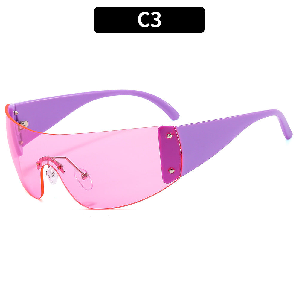 Futuristische Hochprofil Schild Sonnenbrille