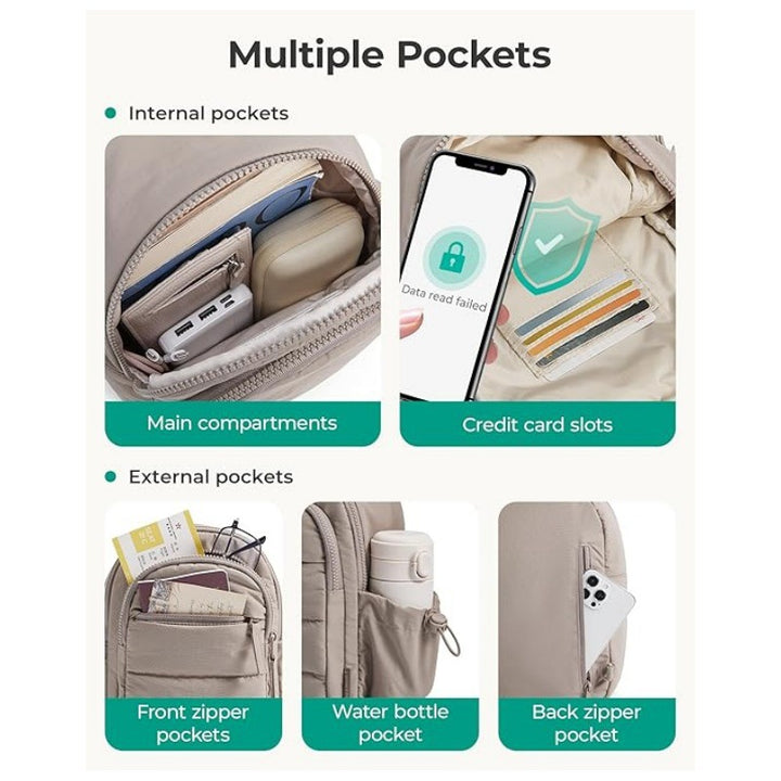Modulare Crossbody-Tasche mit Mehreren Fächern Karnz