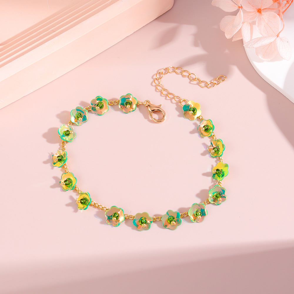Blumen Statement Halskette Karnz