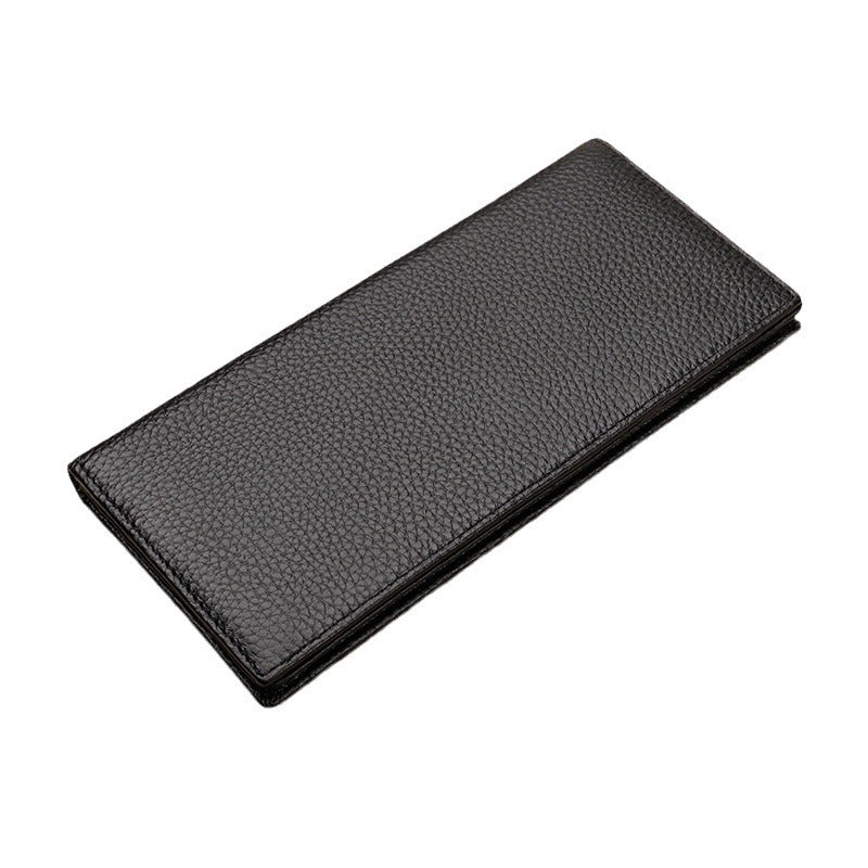Texturiertes Leder Lang Wallet Karnz