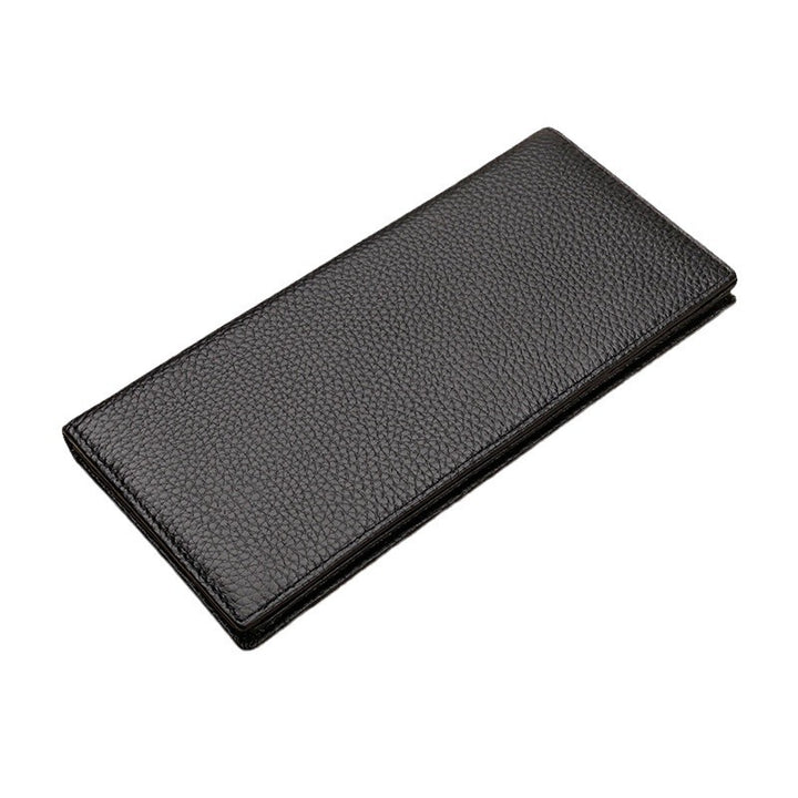 Texturiertes Leder Lang Wallet Karnz