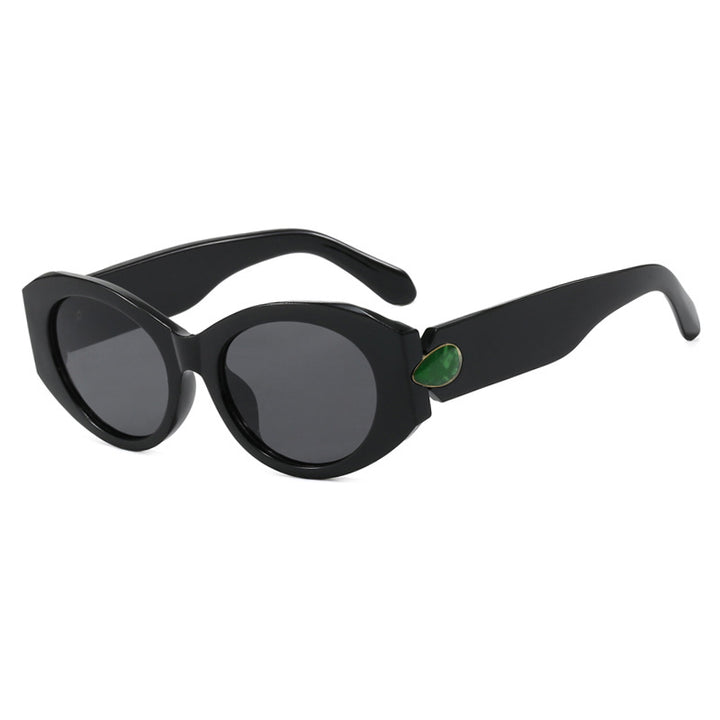 Damen elegante Sonnenbrille mit stilvollen Konturen Karnz