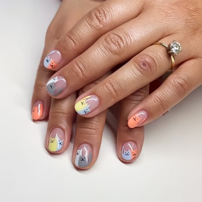 Glamouröse Glitzer-Stiletto Press-On Nägel Karnz
