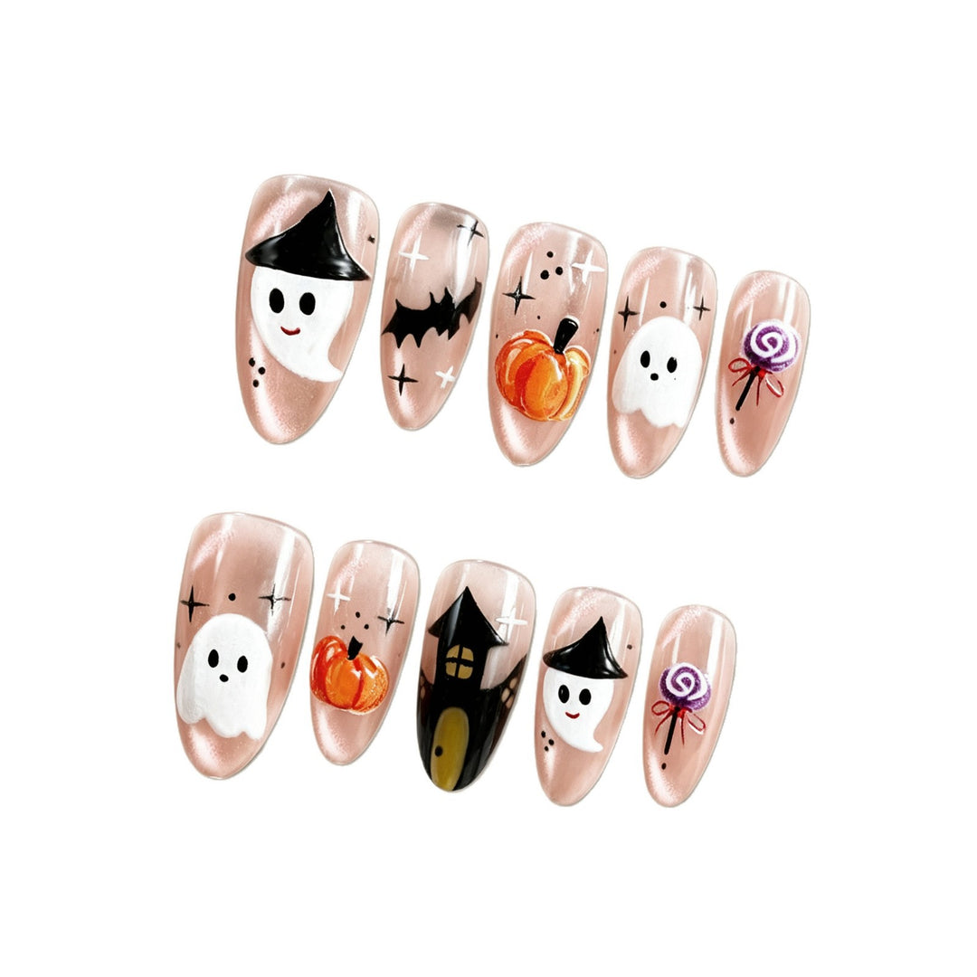 Kreatives Halloween Kunstnagelset Karnz