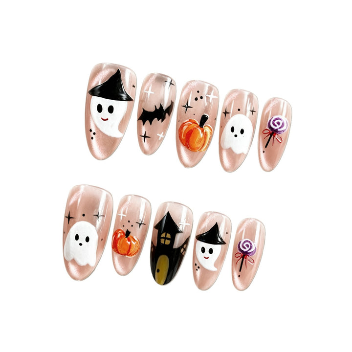 Kreatives Halloween Kunstnagelset Karnz