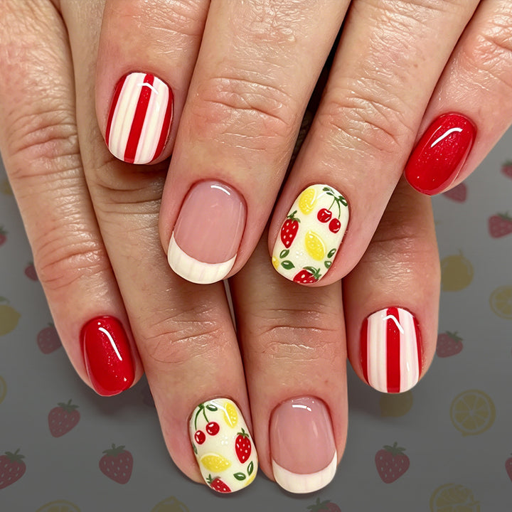 Trendy Obst-Themen Nagelkunst Karnz