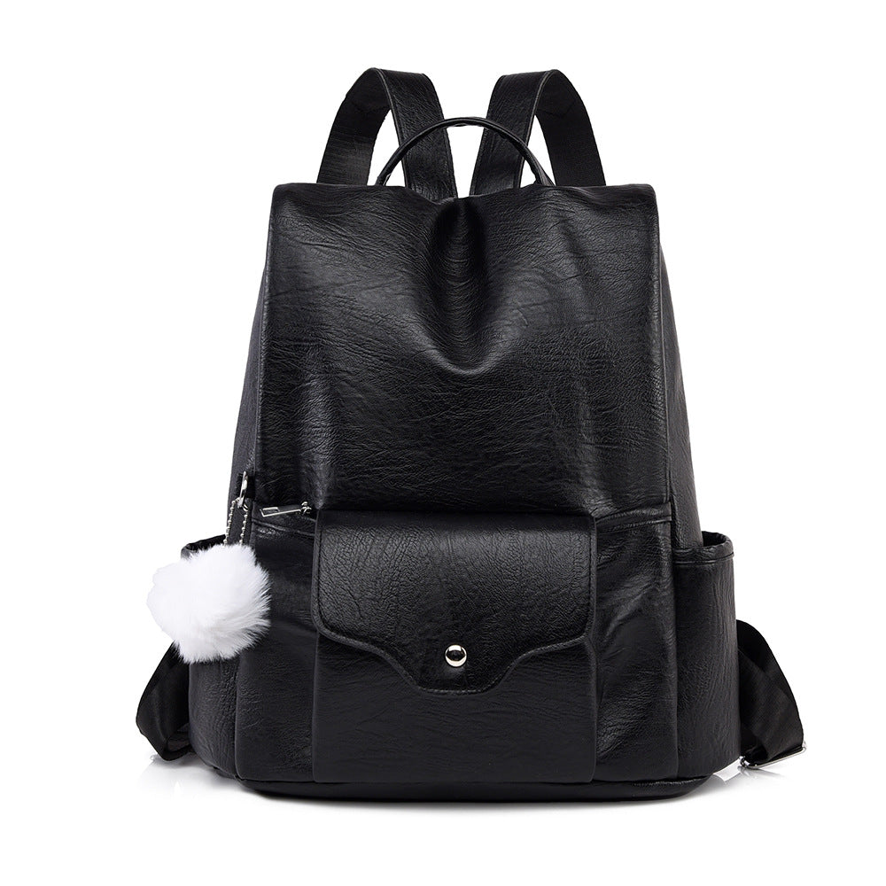 Vielseitiger lässiger Kunstleder-Rucksack