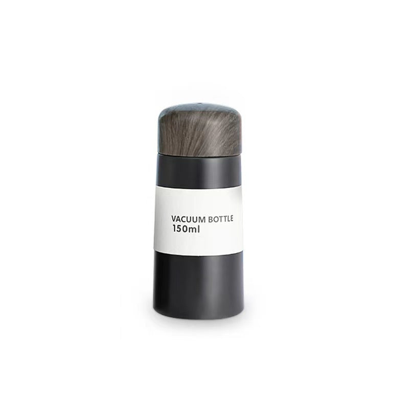 Damen vakuumisolierte Wasserflasche mit innovativem Holzdeckel Karnz