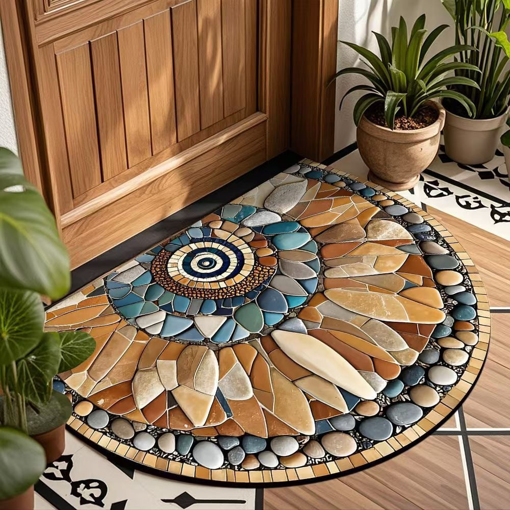 Dekorativer Spiralmuster Fußmatte für Zuhause