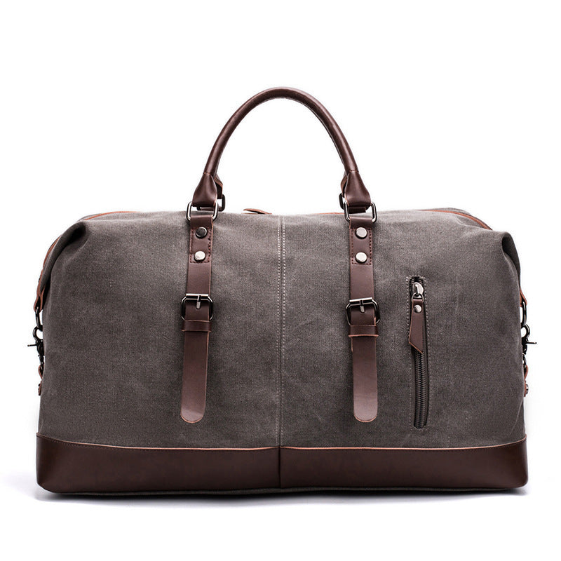 Geräumige Reisetasche Aus Robustem Canvas und Leder Karnz