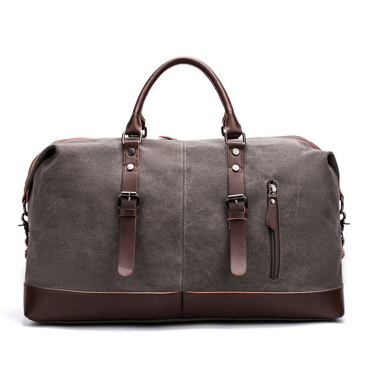 Geräumige Reisetasche Aus Robustem Canvas und Leder Karnz