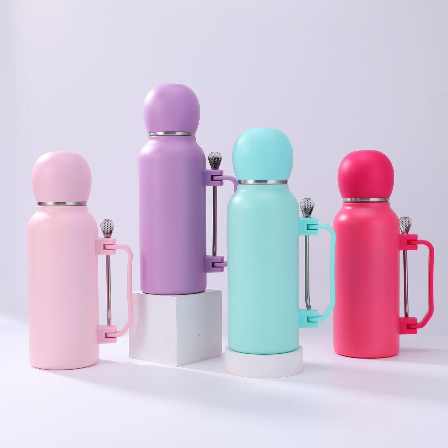Damen praktische Isolierflasche mit integriertem Teesieb Karnz