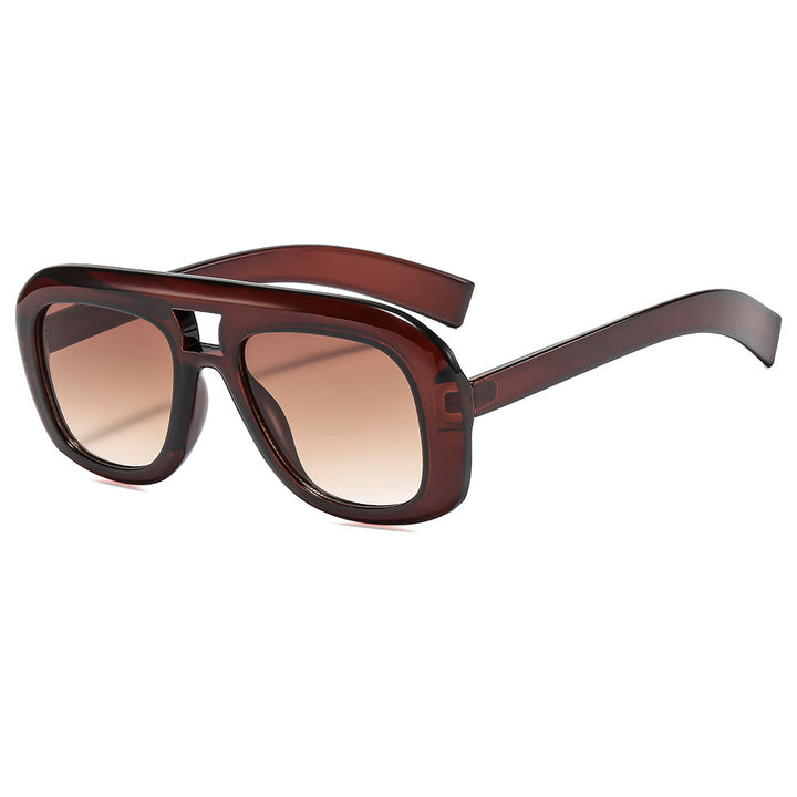 Übergroße moderne rechteckige Sonnenbrille Karnz