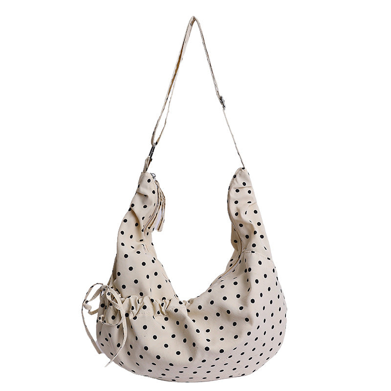 Punktemuster Schultertasche