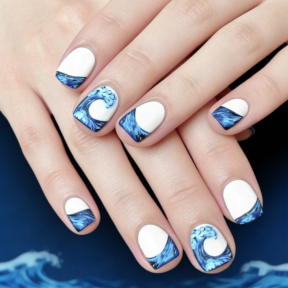 Künstlerisches Ozeanwellen-Nagelkunstset Karnz