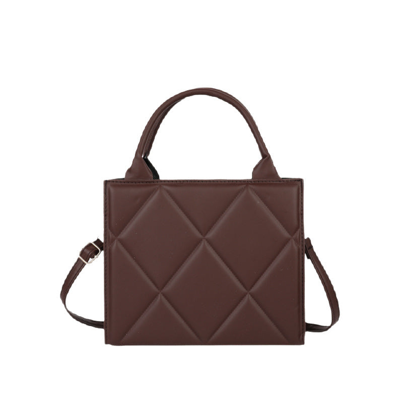 Gestepptes Leder Schulterhandtasche Karnz