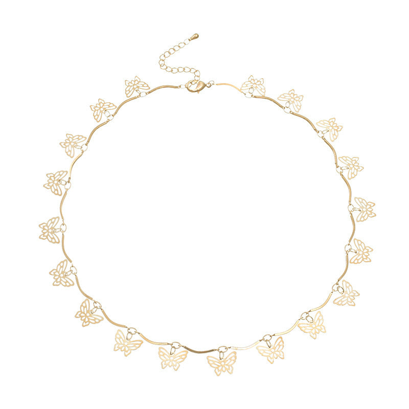 Schmetterlingsdesign Choker-Halskette Karnz