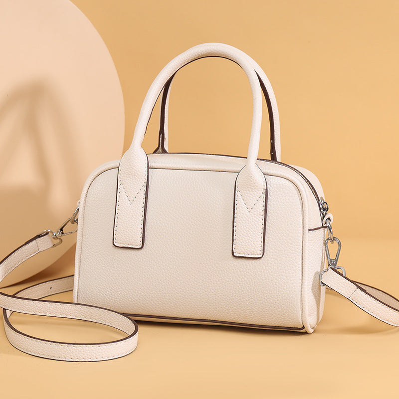 Texturiertes Leder Mini Handtasche Karnz