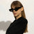 Damen Modische Katzenaugen-Sonnenbrille mit breitem Rahmen Karnz