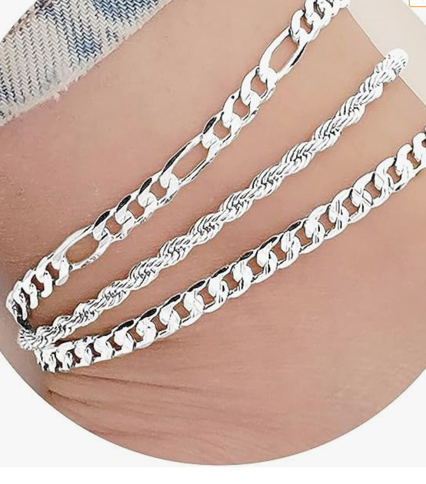 Elegante Doppelkettenfußkette Karnz