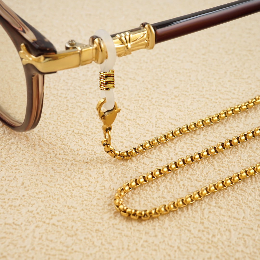 Premium Metall Brille Kette Karnz