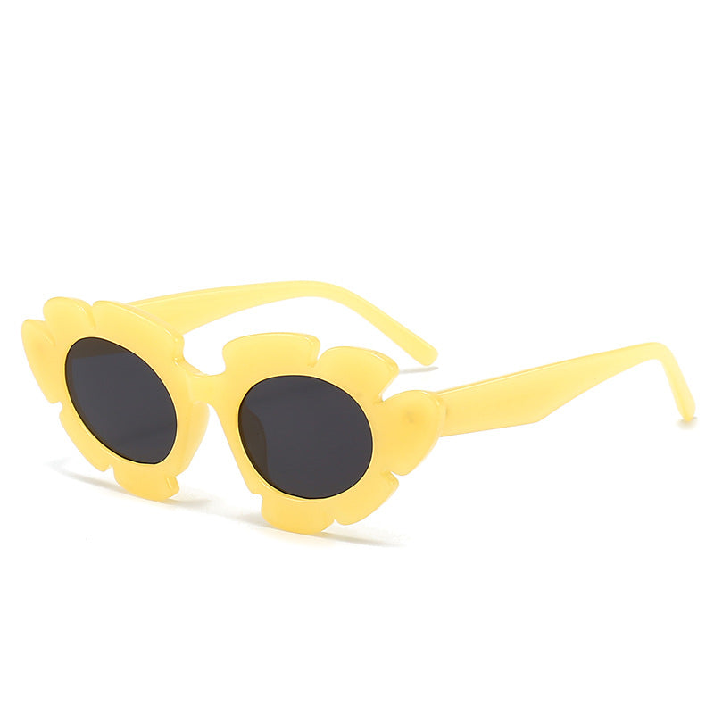 Damen Blütenförmige Sonnenbrille mit hochwertigem UV-Schutz Karnz