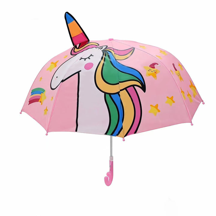Damen Regenbogen Einhorn Regenschirm Karnz