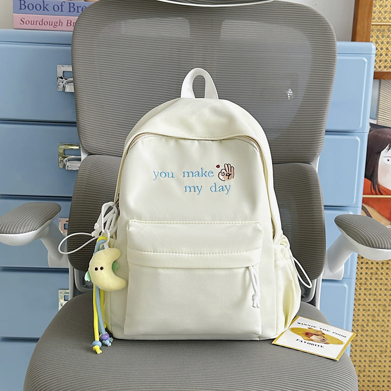 Lässiger bestickter Mini-Rucksack Karnz