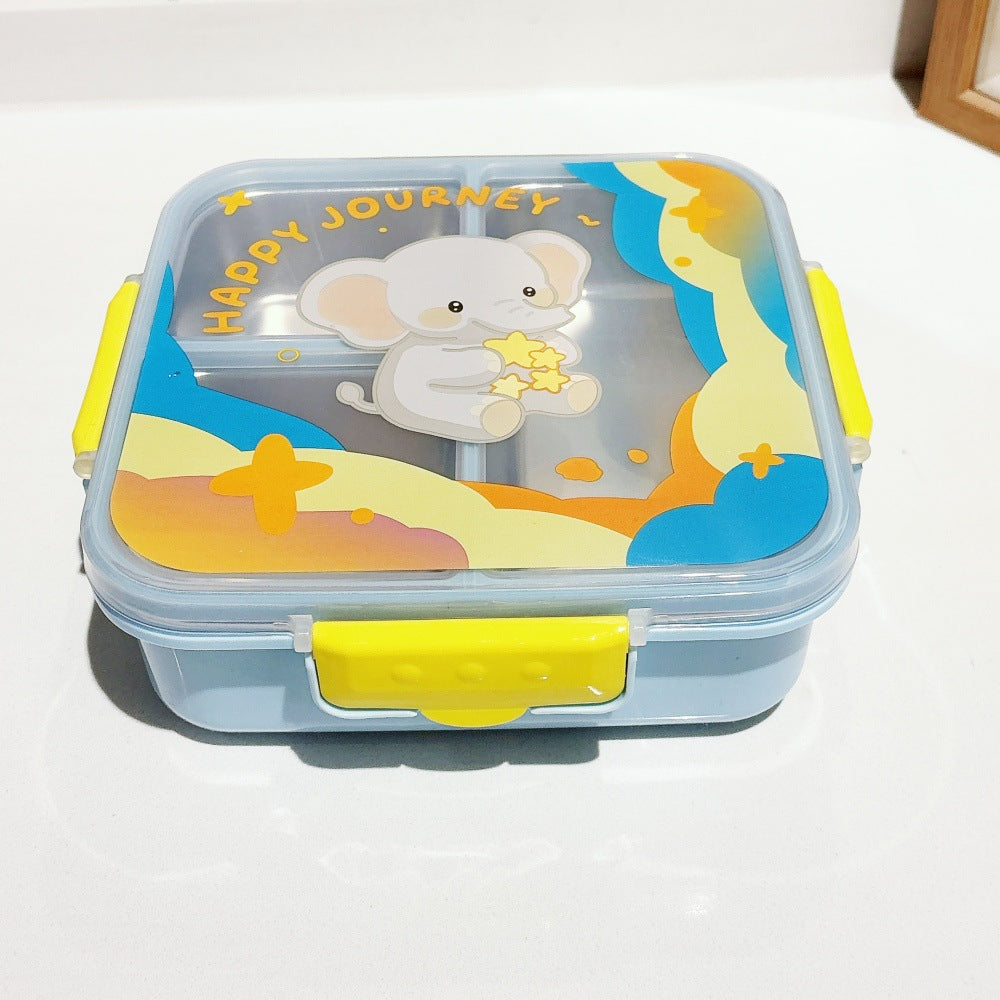 Niedliche cartoon-themen Multi-Abteillunchbox