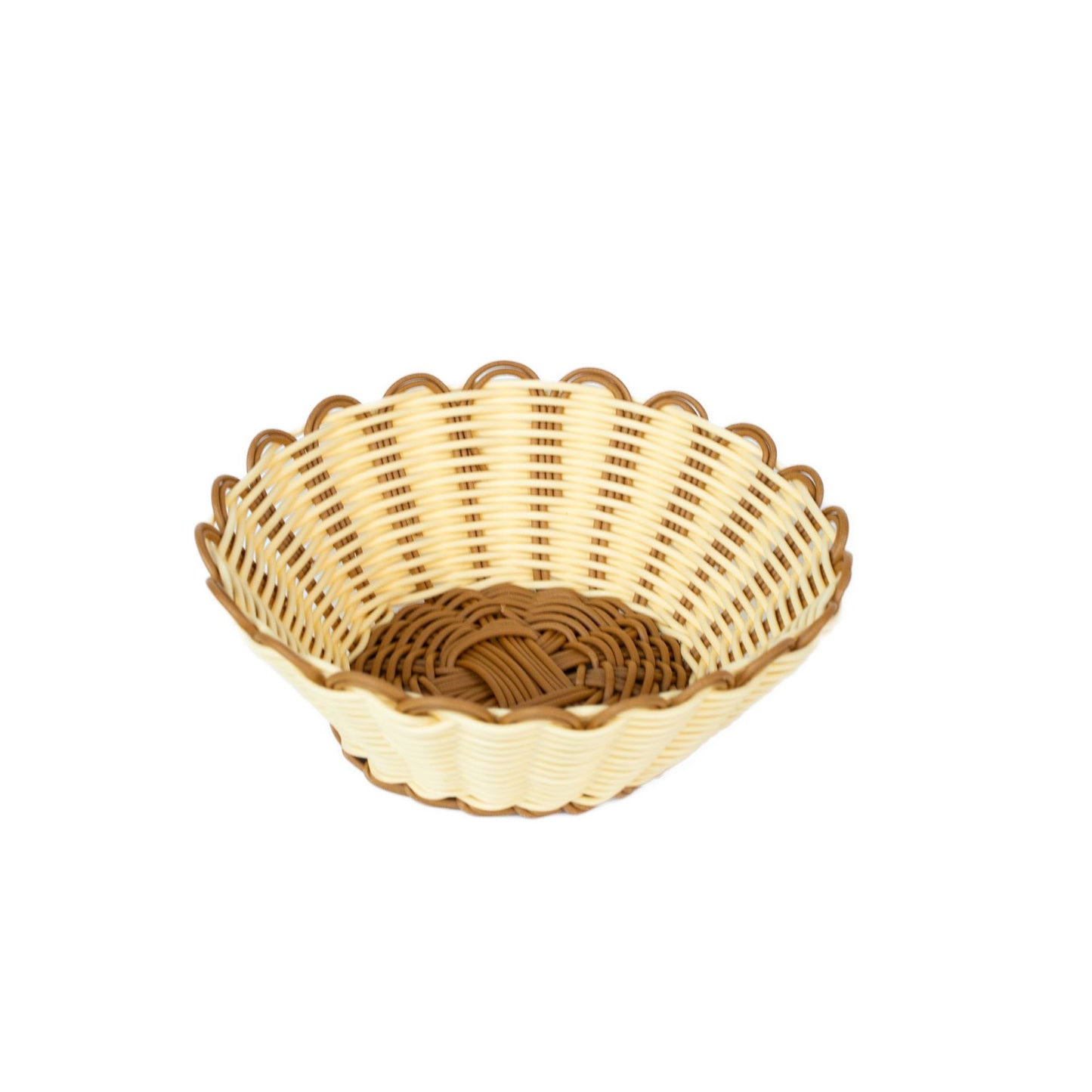 Damen ästhetischer Obstschale mit Scalloped Design Karnz