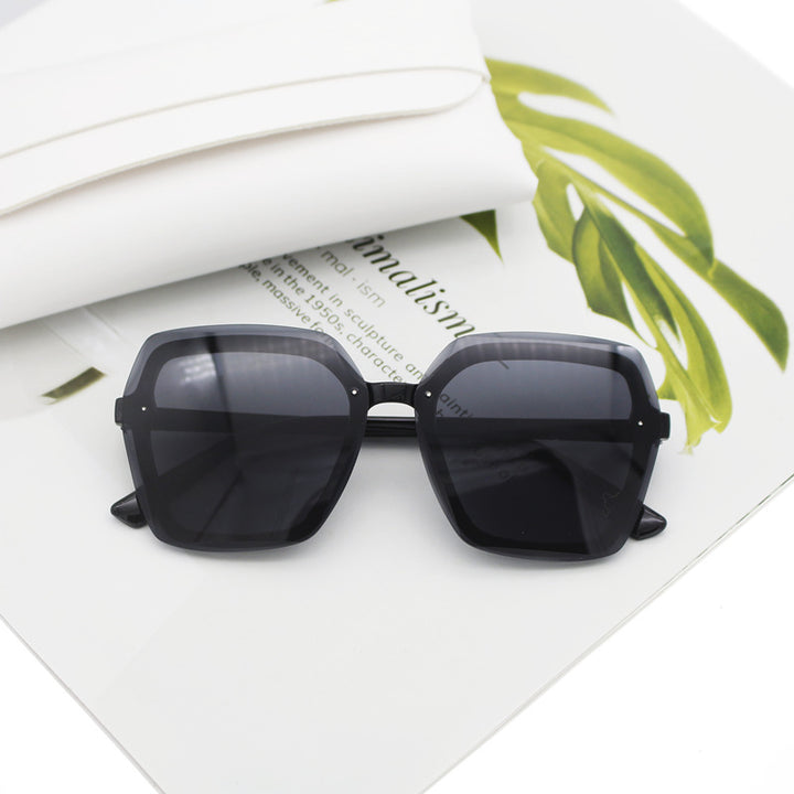 Damen übergroße geometrische Sonnenbrille Karnz