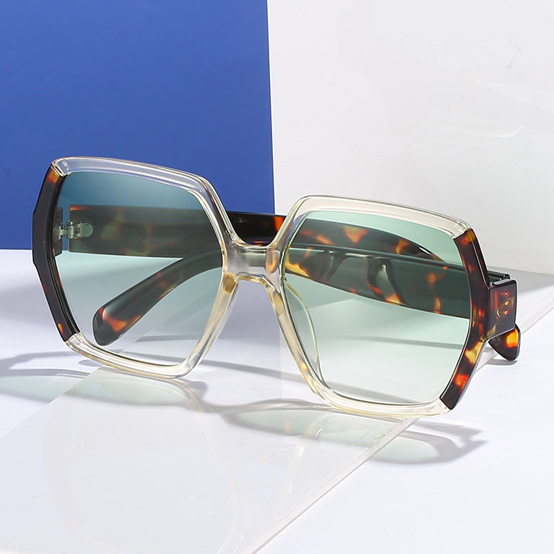 Damen stilvolle Oversized-Sonnenbrille mit elegantem eckigem Rahmen Karnz