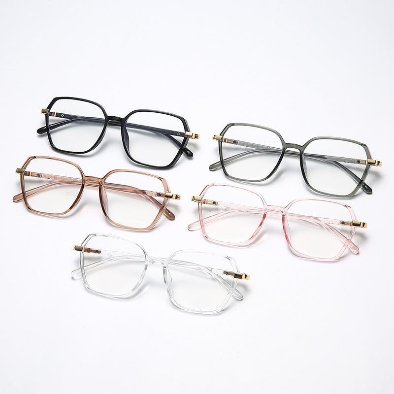 Damen modische quadratische Lesebrille mit goldenen Akzenten Karnz