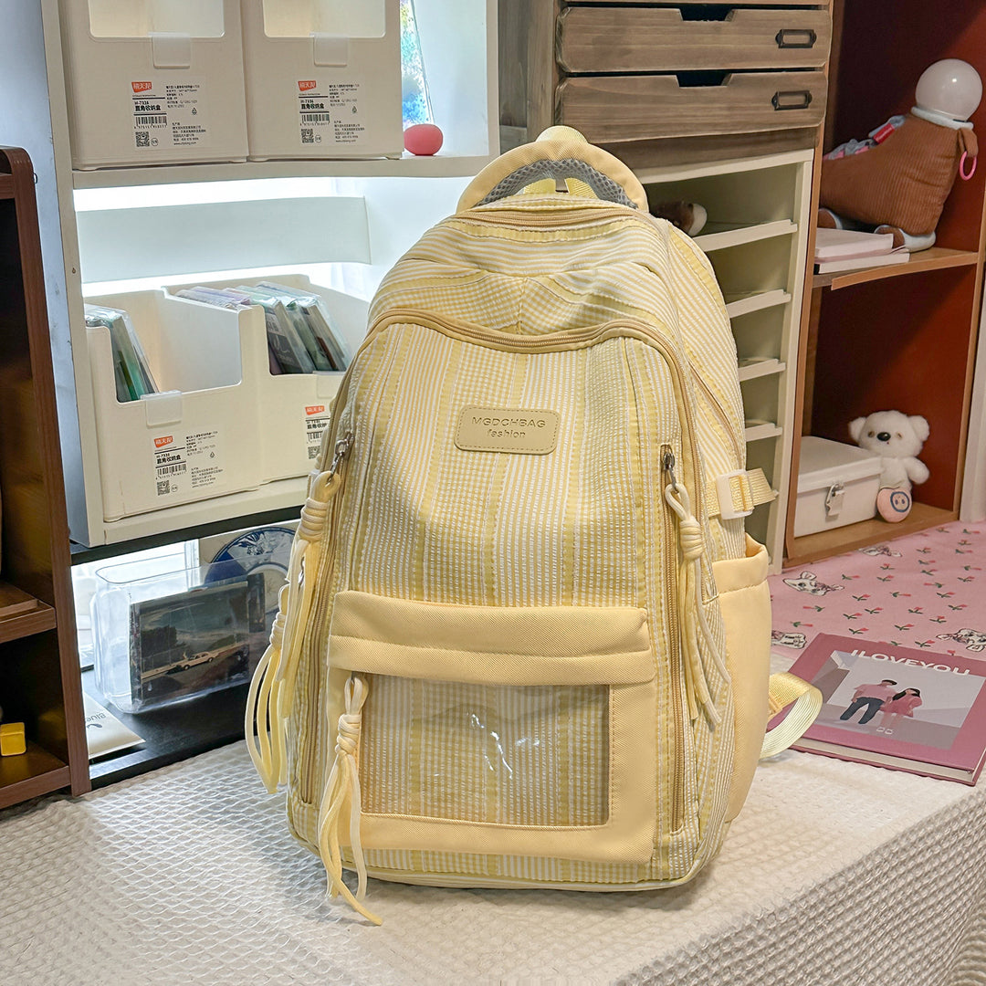 Multifunktionaler strukturierter Rucksack mit Seitentaschen Karnz