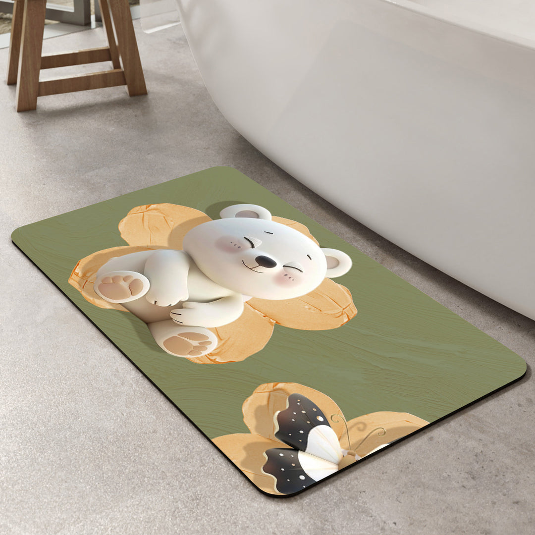 Mermaid-Themen Memory Foam Badmatte Karnz