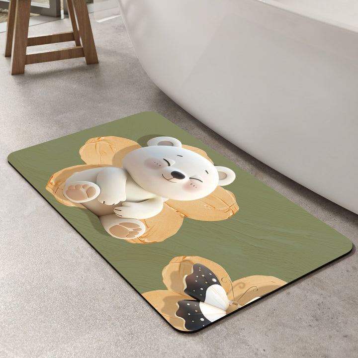 Mermaid-Themen Memory Foam Badmatte Karnz