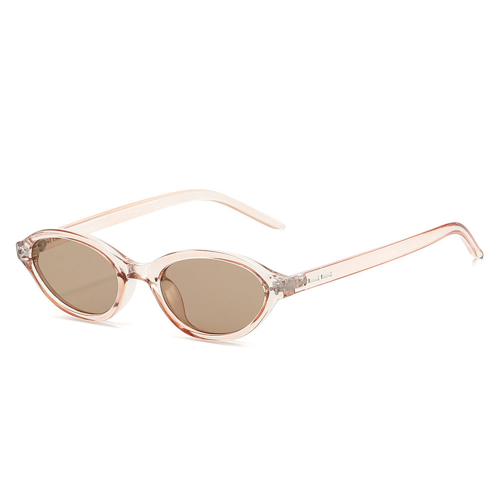 Retro-inspirierte ovale Rahmen-Sonnenbrille Karnz 1787812534