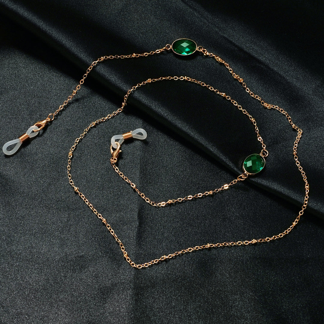Eleganter mit Edelsteinen verzierter Brillenhalter Karnz