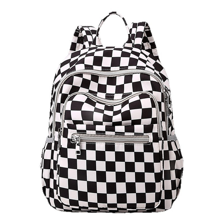 Schachbrettmuster Rucksack Karnz