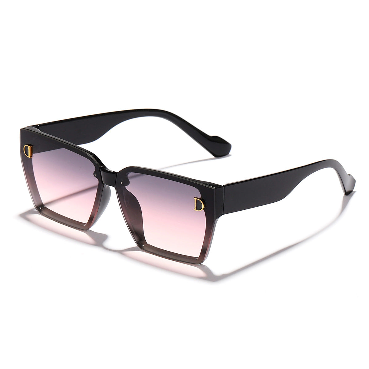 Damen modische Sonnenbrille im einzigartigen Design mit übergroßen Gläsern Karnz